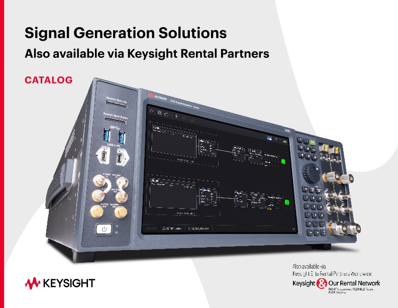 Signal Generation Solutions Catalog Keysight Rental Partners PDF